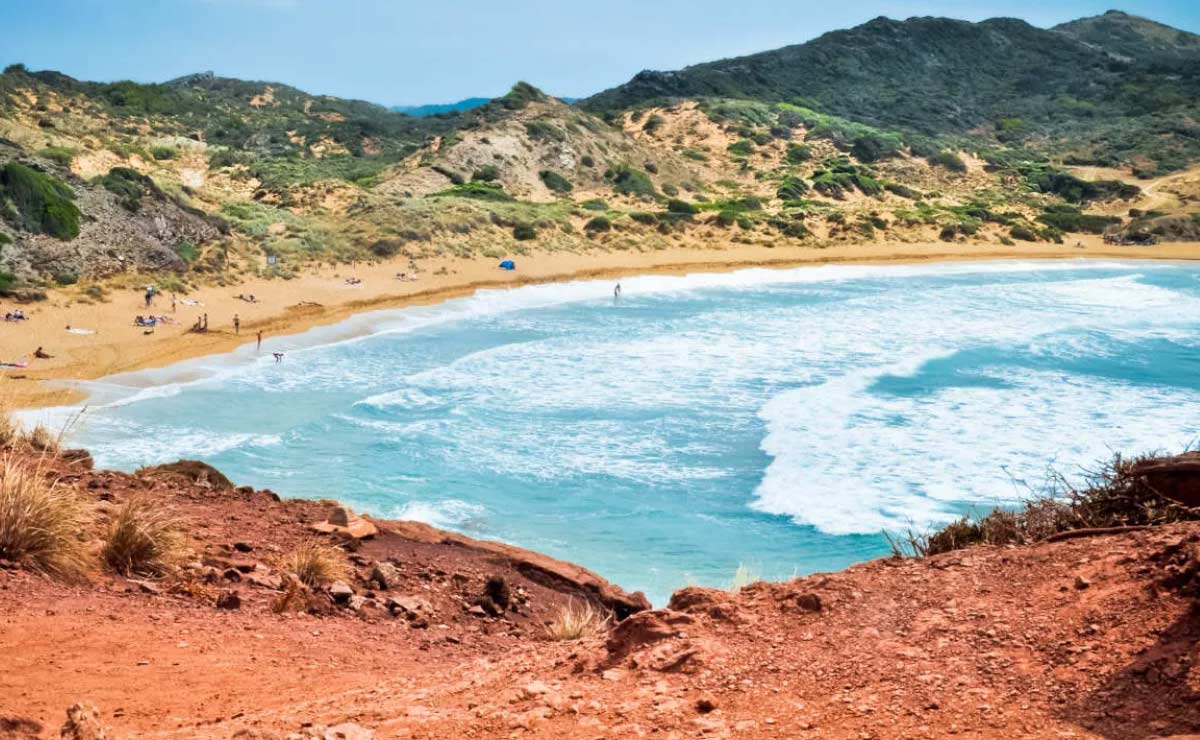 Cala recondita en Menorca
